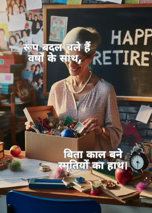 Retirement Shayari For Teacher in Hindi