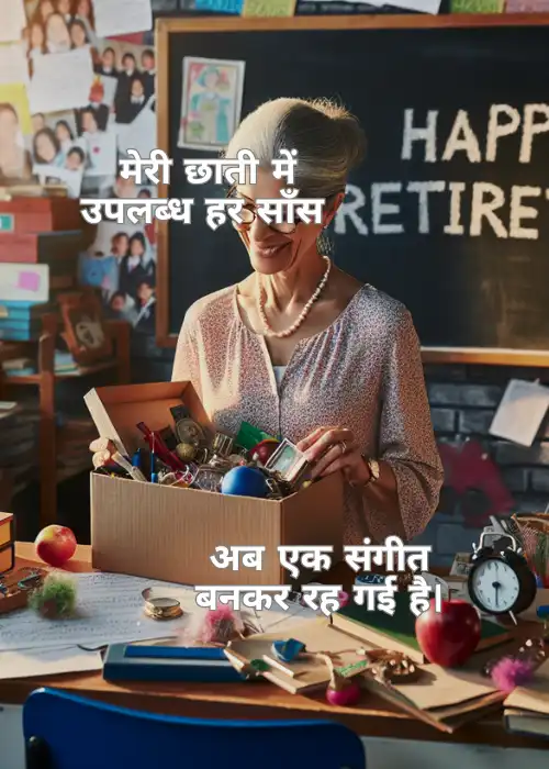 Retirement Shayari For Teacher शिक्षकों के लिए